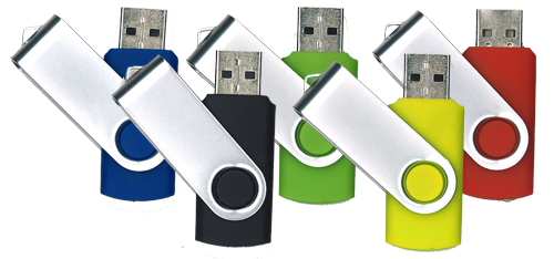 Custom Swivel USB Flash Drives