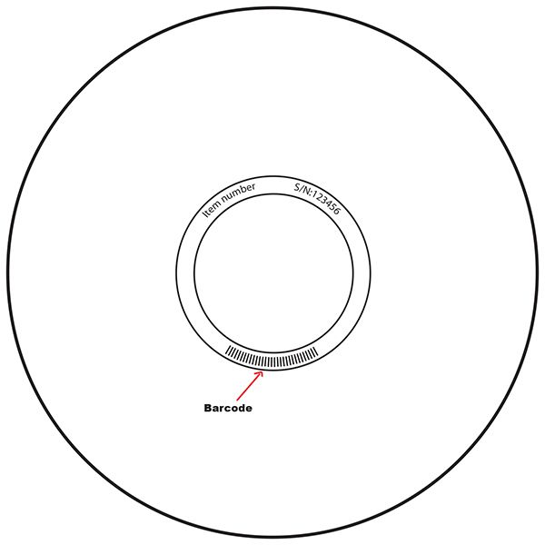 cd dvd stamper hub information template custom disc printing