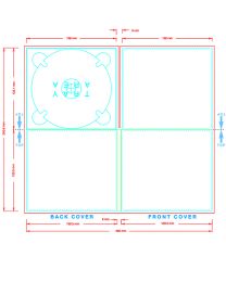 4-Panel CD Digipak Template