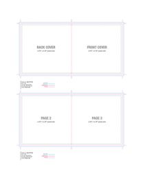 Jewel Case 4 Page Folder Template