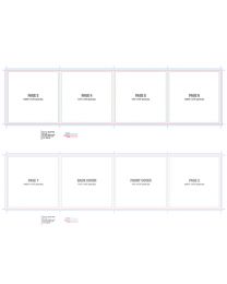 Jewel Case 8 Page Folder Gate Fold Template