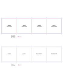 Jewel Case 8 Page Folder Half and Half Template