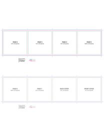 Jewel Case 8 Page Folder Half and Half Template