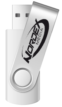 Nordex Silver Swivel USB