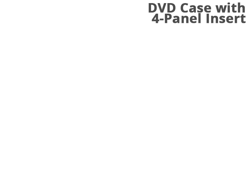 DVD case with 4-panel insert