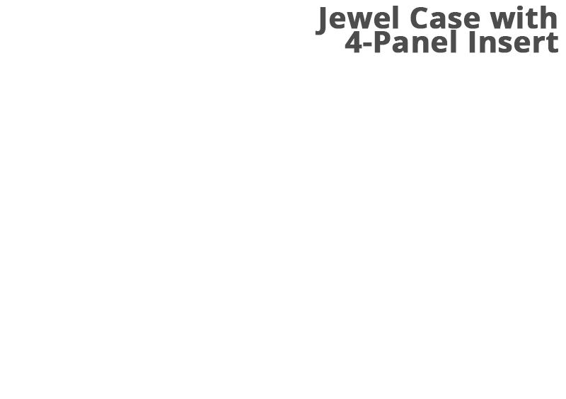4-Panel insert Jewel Case 